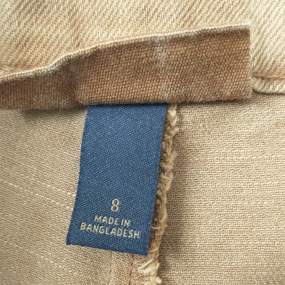 UNIVERSAL THREAD Women's High Rise Tan Barrel Pants. Size-8 - Picture 11 of 16